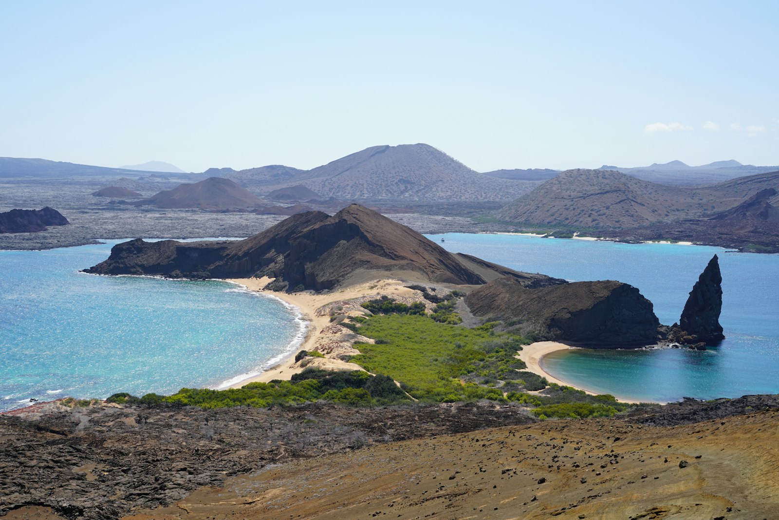 Bartolomé Island and Pinnacle Rock in the Galápagos, Ecuador